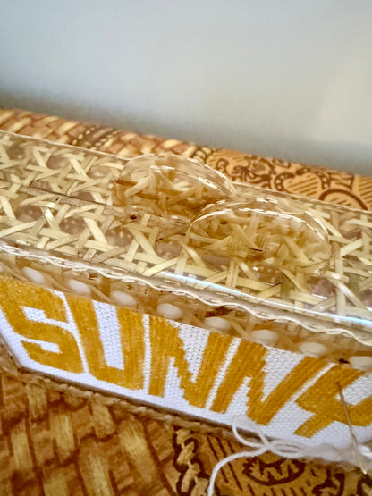 Self-Finishing Acrylic Clutch with Built-In Needlepoint Canvas — view 8 of 17
