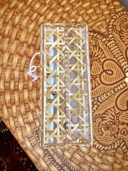 Self-Finishing Acrylic Clutch with Built-In Needlepoint Canvas — view 14 of 17
