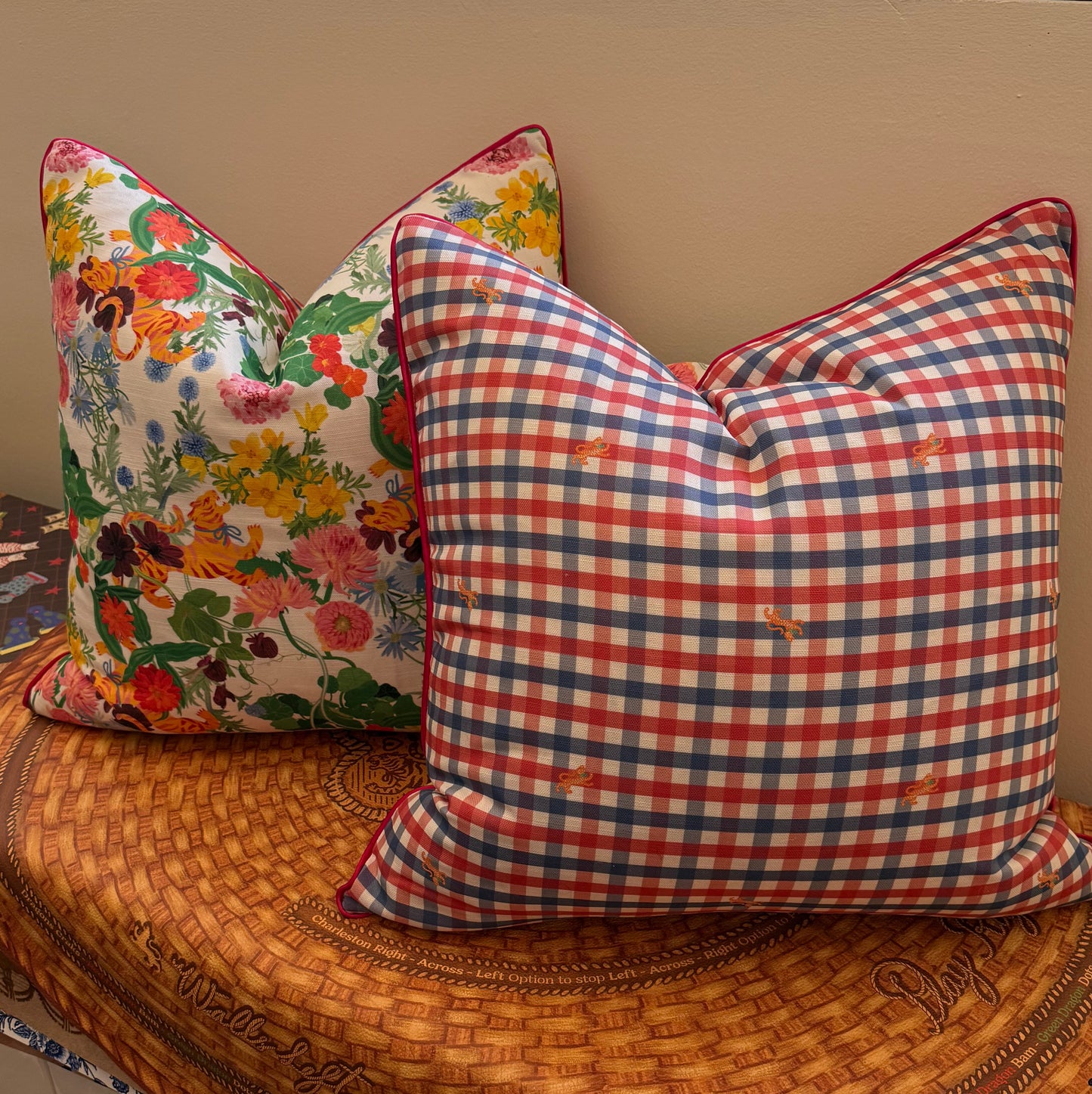 Premium Linen Pillow, JARDÍN DE LOS JEFES