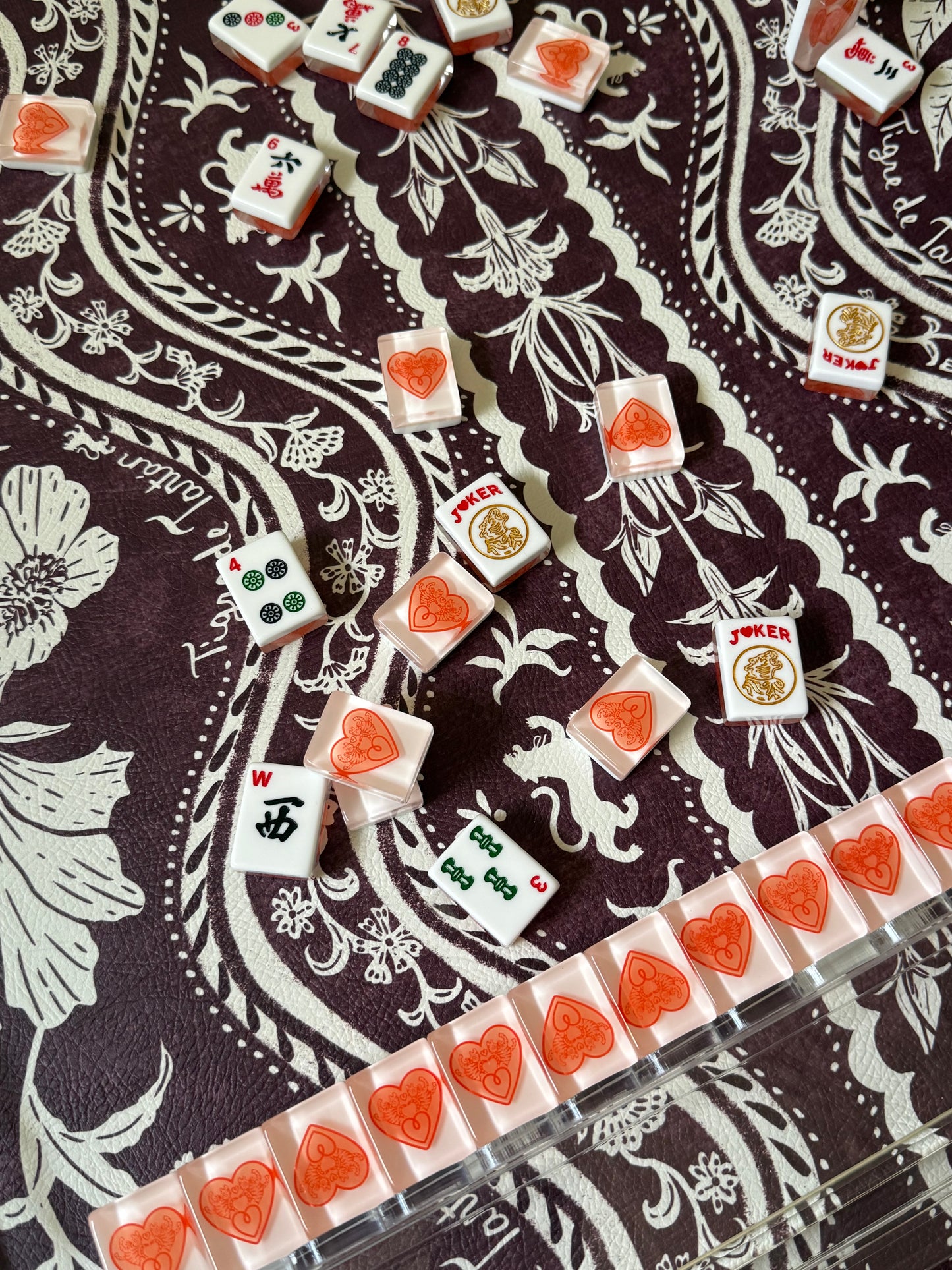 PREVIEW: Mahjong Gaming Mat, DOMINO OXBLOOD