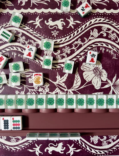 Mahjong Gaming Mat, DOMINO OXBLOOD — view 5 of 5