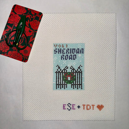Hand Painted Needlepoint Canvas, SHERIDAN ROAD MAGAZINE — view 2 of 2