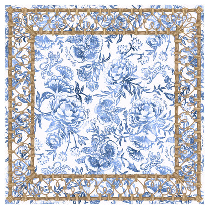 Mahjong Gaming Mat, CHINOISERIE DENIM