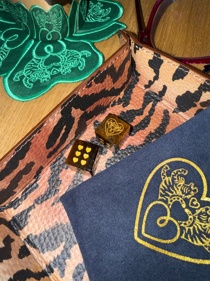 Semi-Precious Heart Logo Dice with Velvet bag — view 7 of 8