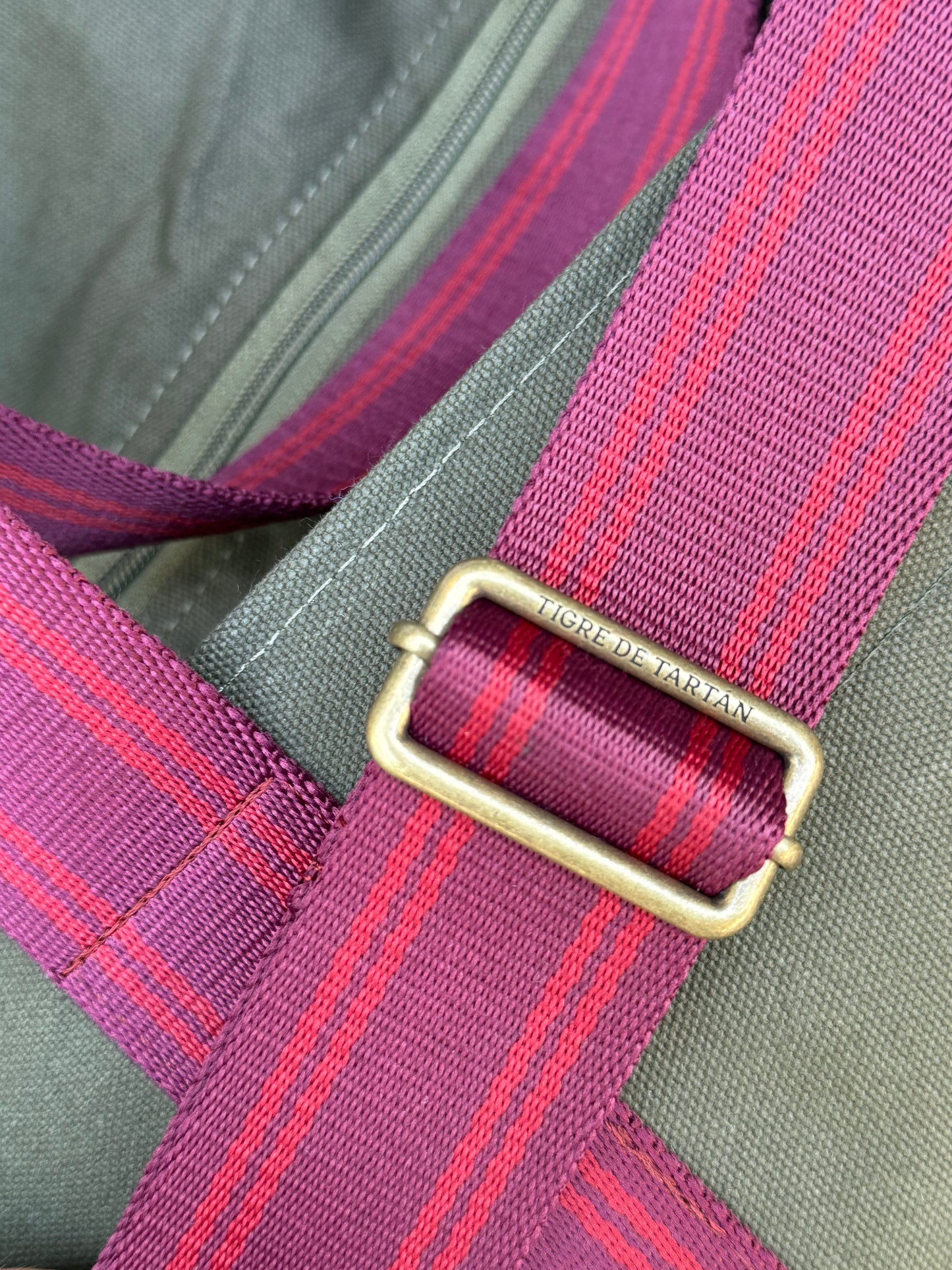 The Mahjong Field Bag, NAVY/NATURAL  OR OLIVE