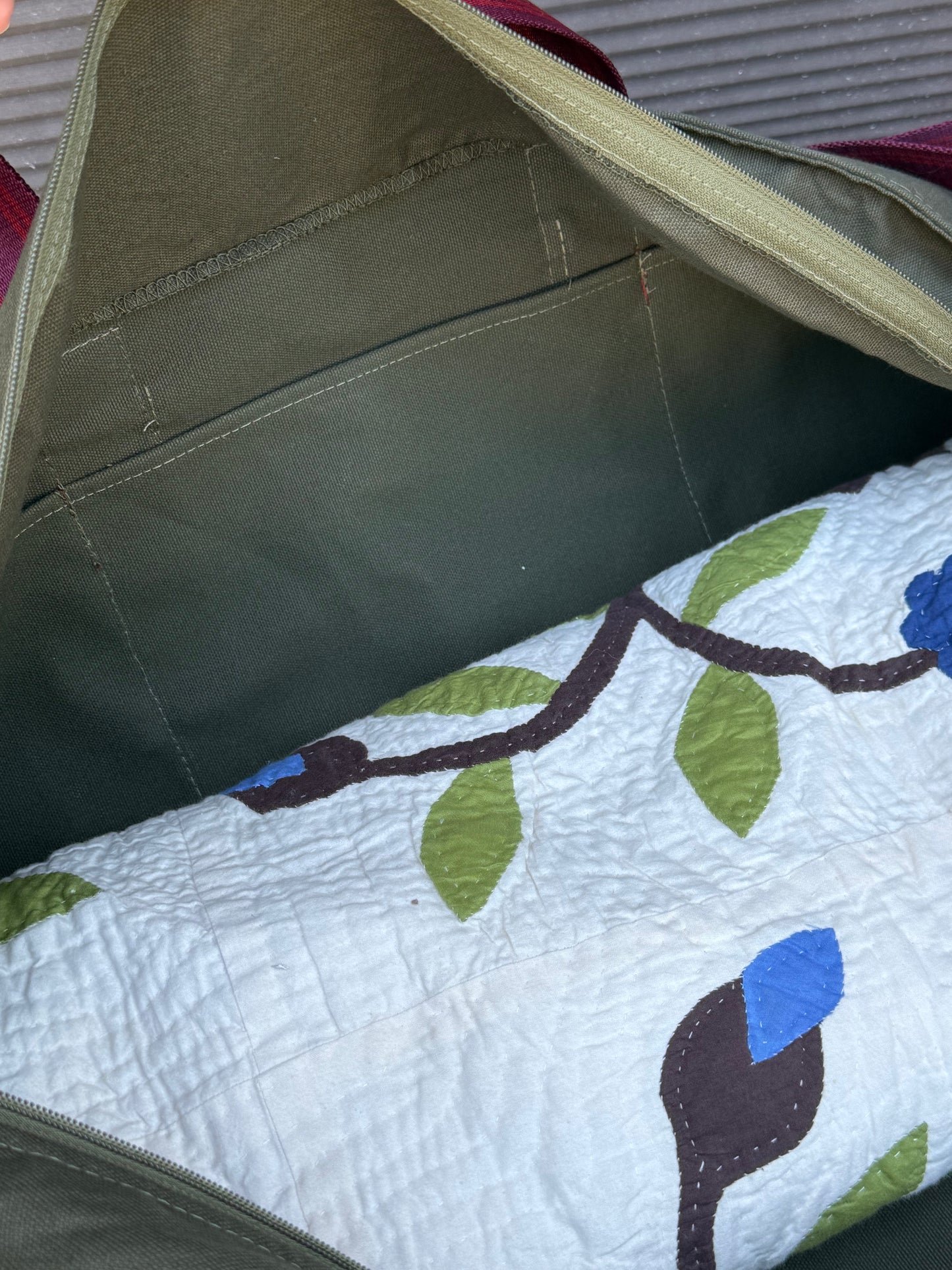 The Mahjong Field Bag, NAVY/NATURAL  OR OLIVE