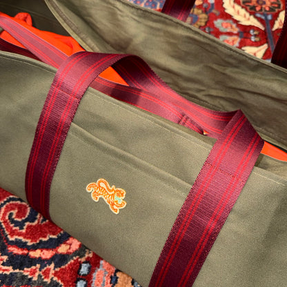 The Mahjong Field Bag, NAVY/NATURAL OR OLIVE — view 13 of 14