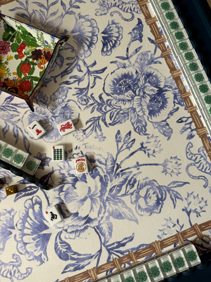 Mahjong Gaming Mat, CHINOISERIE DENIM — view 7 of 8