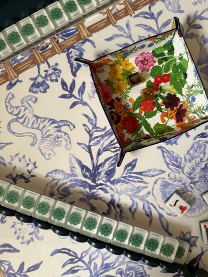 Mahjong Gaming Mat, CHINOISERIE DENIM — view 2 of 8