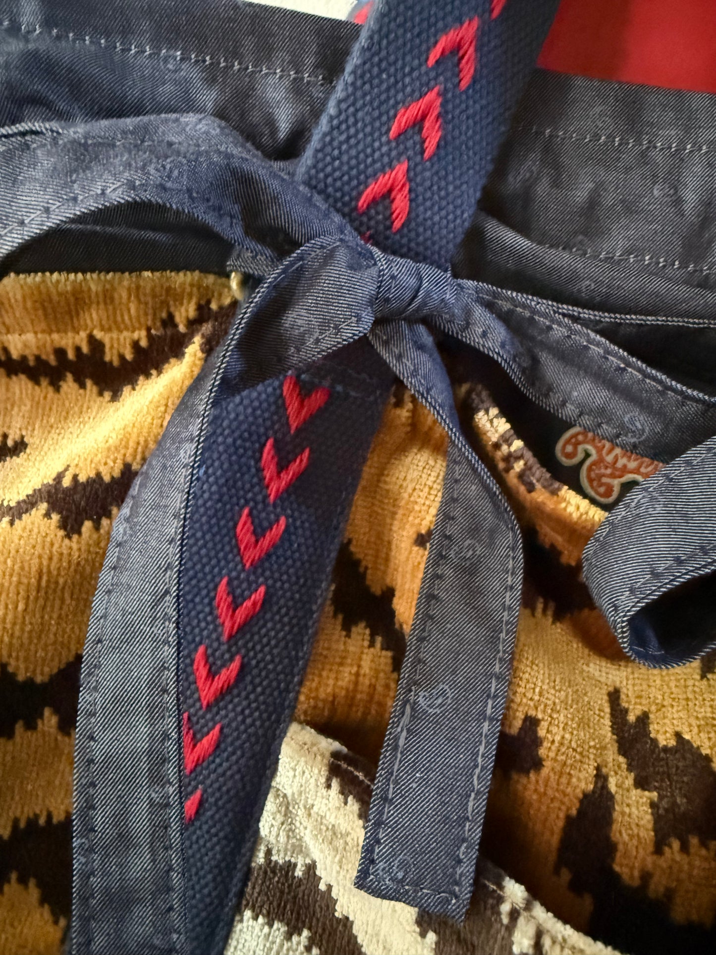 Tie-On Insert, NAVY CHAMBRAY
