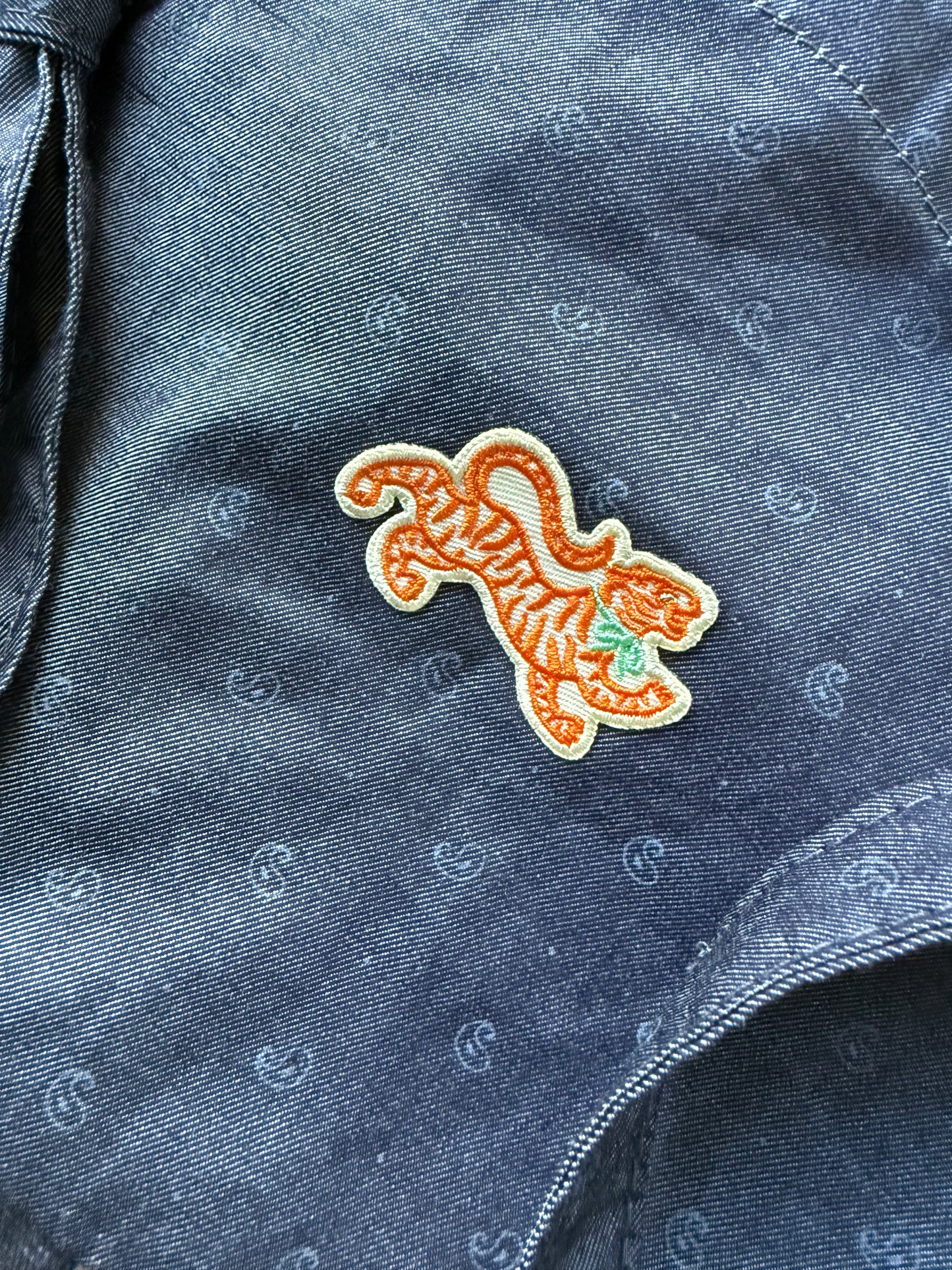 Tie-On Insert, NAVY CHAMBRAY
