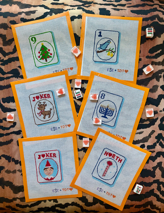 MJTI x TDT Mahjong Tile/Needlepoint Gift Kits, ASSORTED STYLES