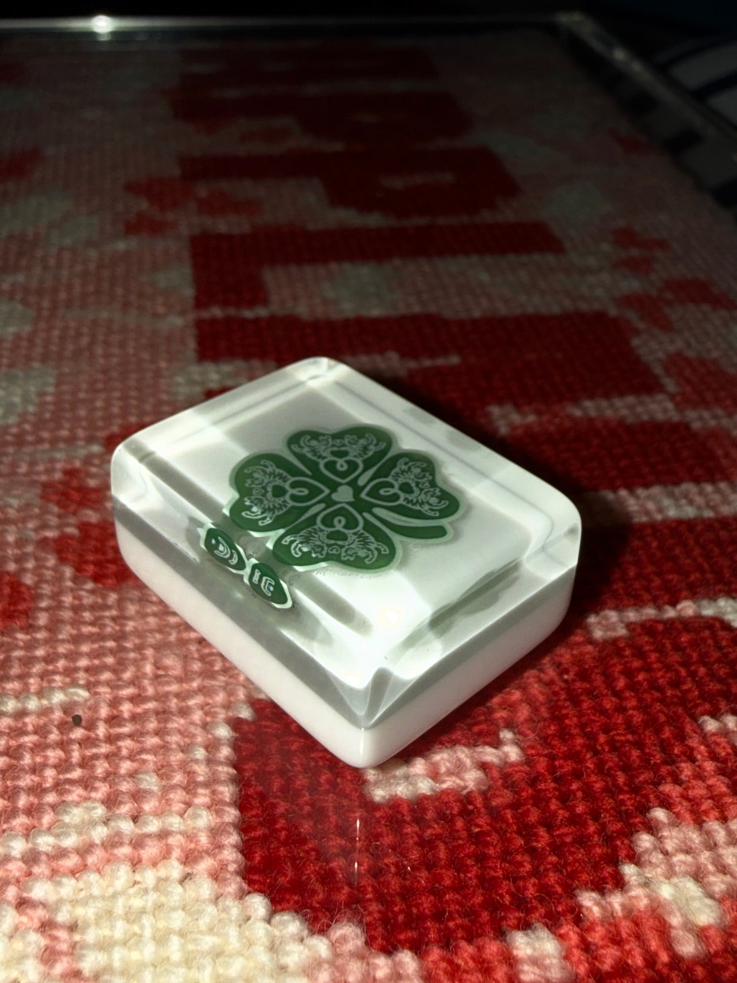 House Clovers: Classic American Mahjong Tile Set with Signature Clover Logo