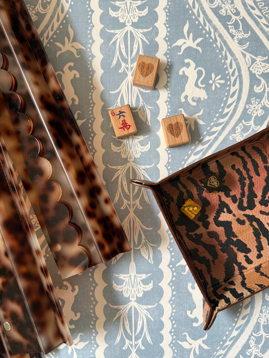 Mahjong Gaming Mat, DOMINO FADED CAROLINA — view 2 of 10