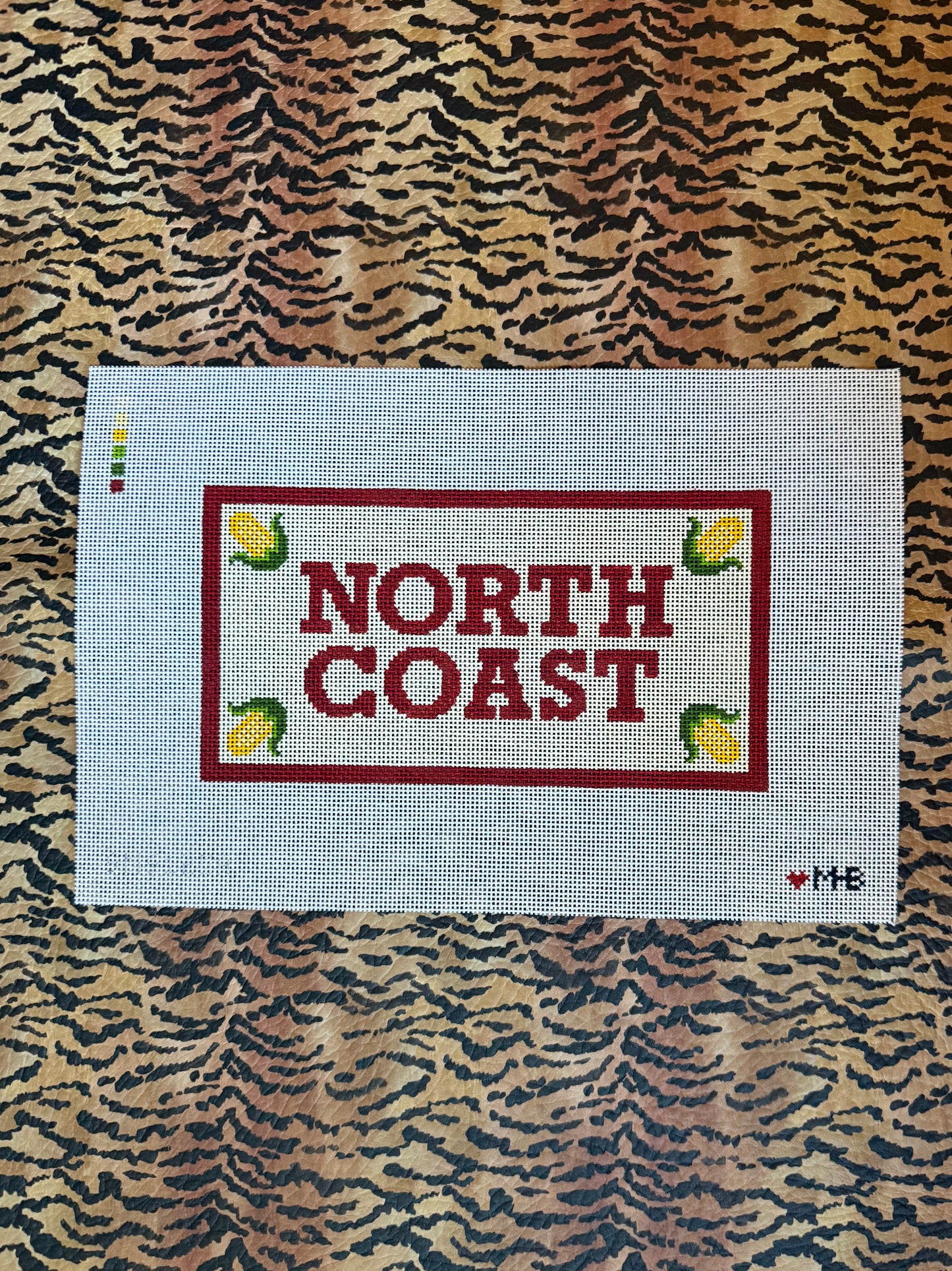North Coast Hand Painted Needlepoint Canvas
