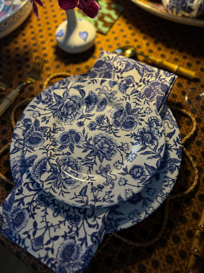 8" Melamine Salad/Dessert Plate, CHINOISERIE GARDEN BLEU, Set of 6 — view 2 of 5