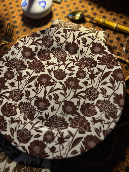 10" Melamine Dinner Plate, COCONUT PEONY, Set of 6 — view 2 of 9