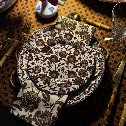8" Melamine Salad/Dessert Plate, COCONUT PEONY, Set of 6 — view 8 of 10