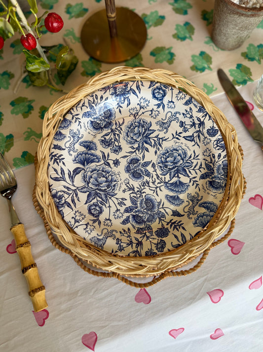NEW! Chinoiserie Bleu 9" Paper Plates – Set of 10