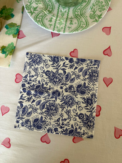 Chinoiserie Bleu Paper Dinner Napkins – Pack of 10 — view 2 of 5