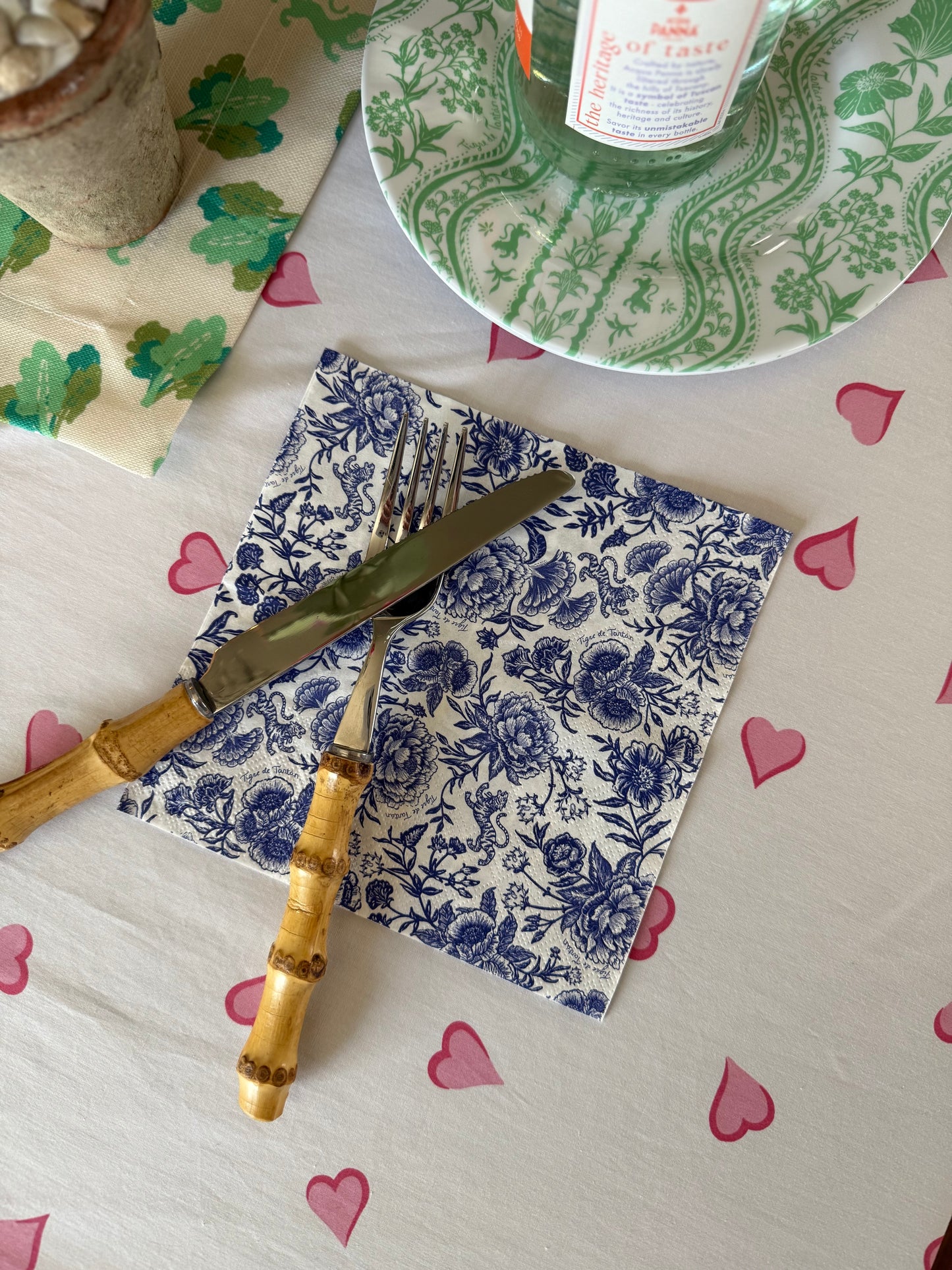 NEW! Chinoiserie Bleu 7" Paper Plates – Set of 10