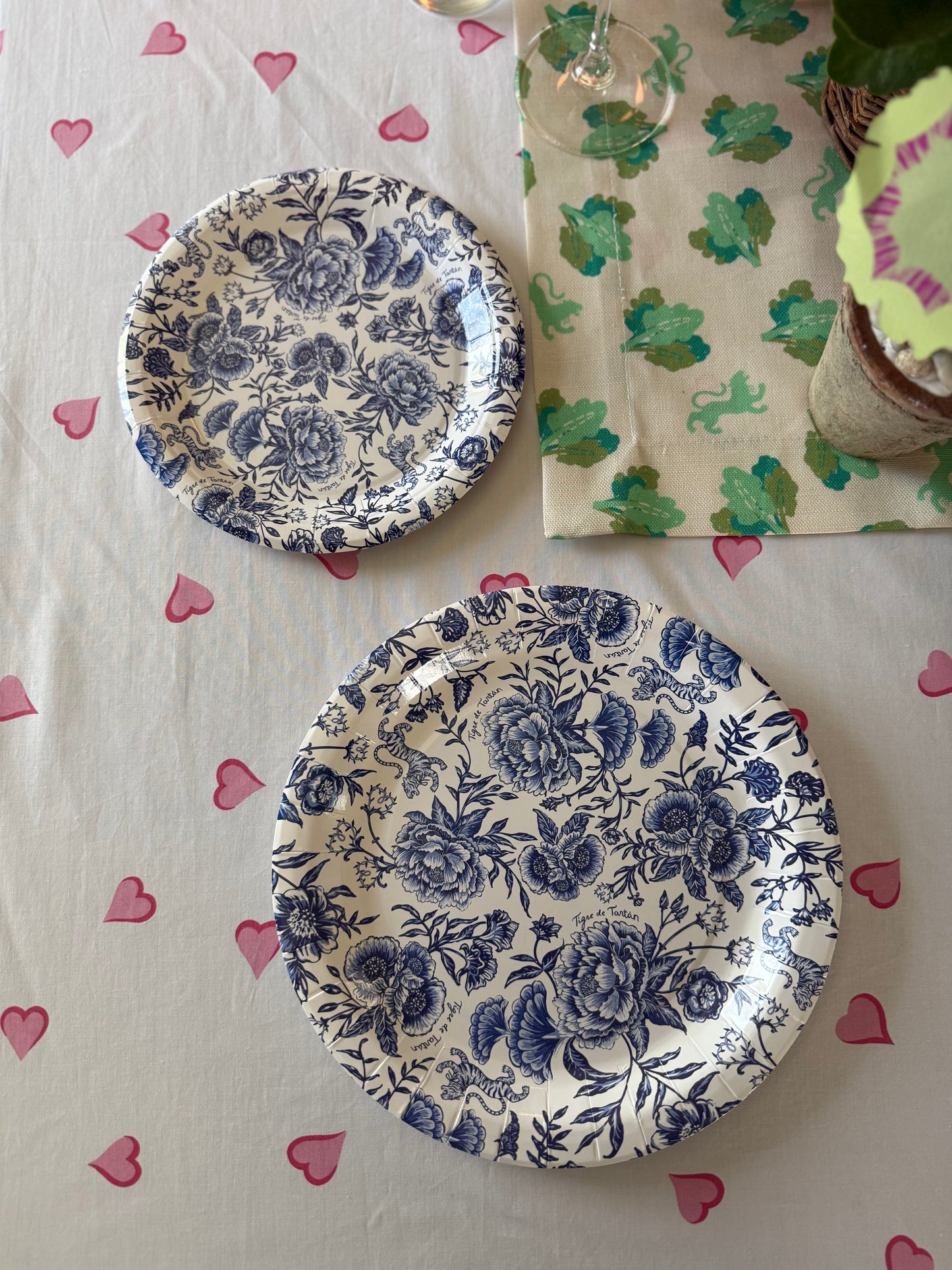 NEW! Chinoiserie Bleu 7" Paper Plates – Set of 10