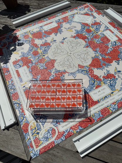 Roomy Leather Pouch, POP ART ROSES — view 4 of 5