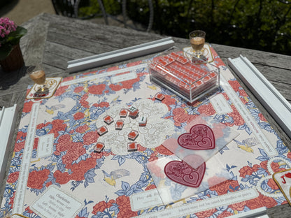 Mahjong Gaming Mat, POP ART ROSES RULES EDITION — view 5 of 6