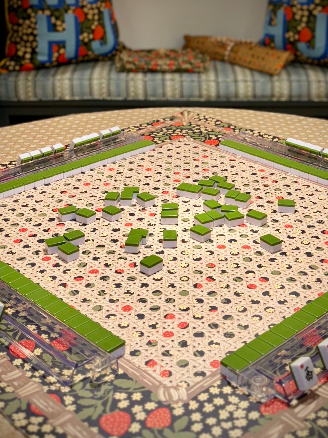 Mahjong Gaming Mat, CLOVER **RULES EDITION**