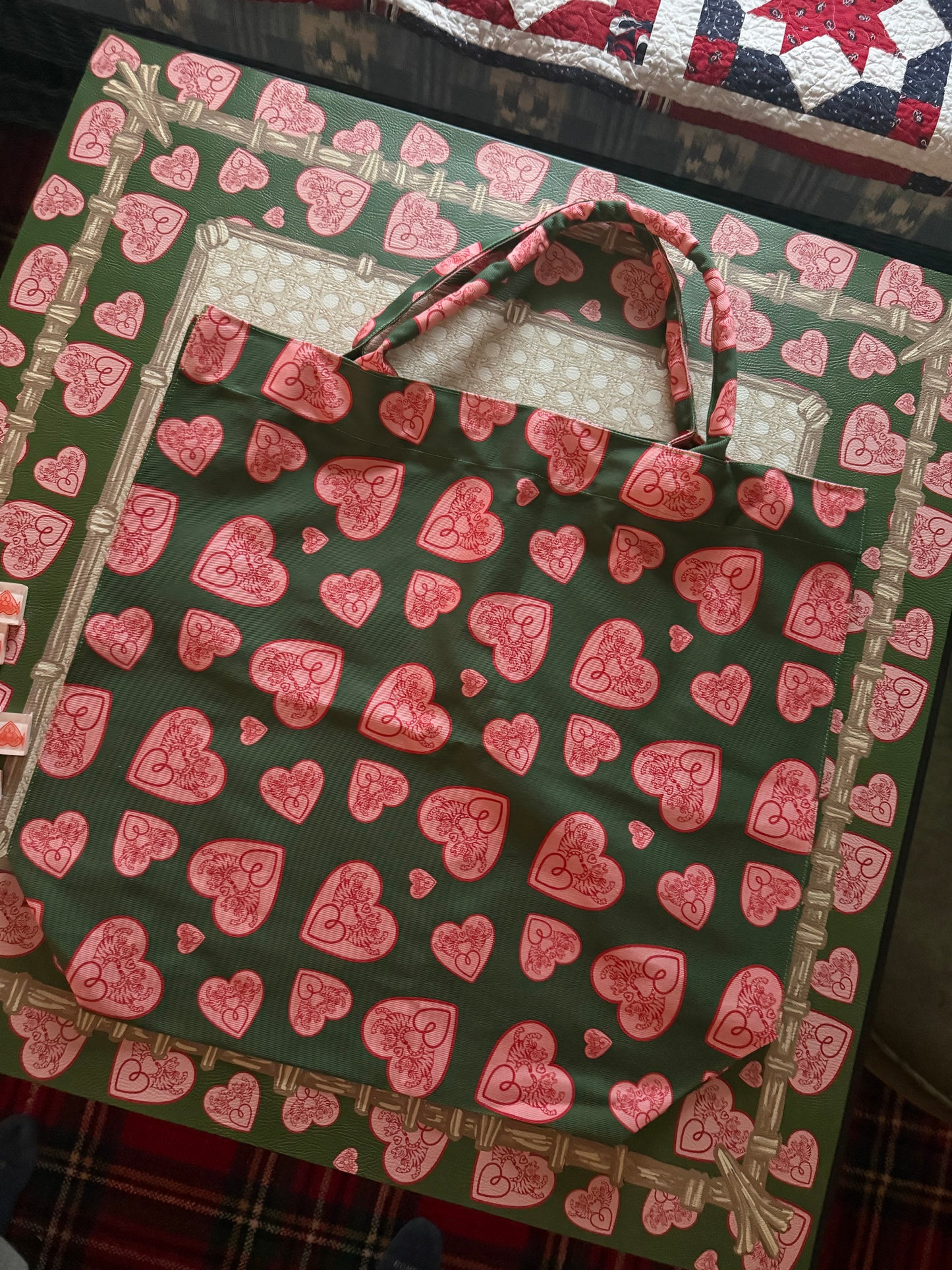 Jumbo Slouchy Denim Tote, ENCORE