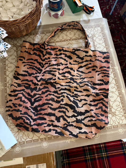 Jumbo Slouchy Denim Tote, EL TIGRE