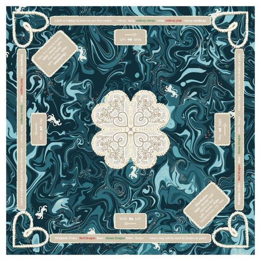 Mahjong Gaming Mat, THANK YOU NOTE, INK, ***RULES EDITION