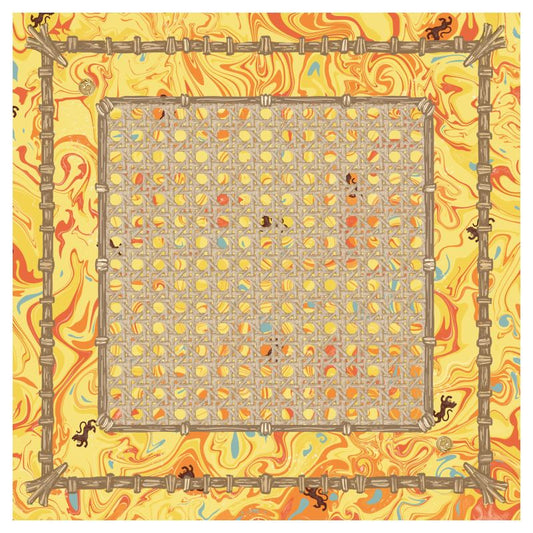 Mahjong Gaming Mat, THANK YOU NOTE, MARIGOLD