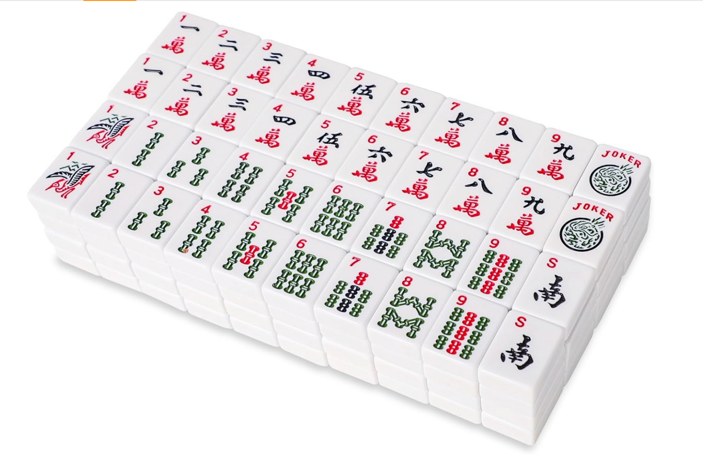 Classic American Mahjong Tile set, WHITE or IVORY