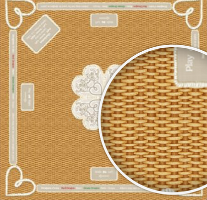 Mahjong Gaming Mat- NANTUCKET BASKET, RULES EDITION — view 3 of 6