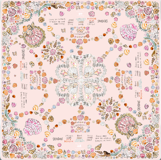 PREVIEW- arrives June 8, 4pm central: Paige Spearin “Shell Yeah” Mahjong Mat