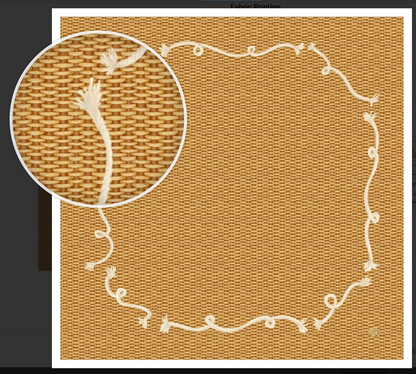 Mahjong Gaming Mat- NANTUCKET BASKET, ROPE — view 3 of 4