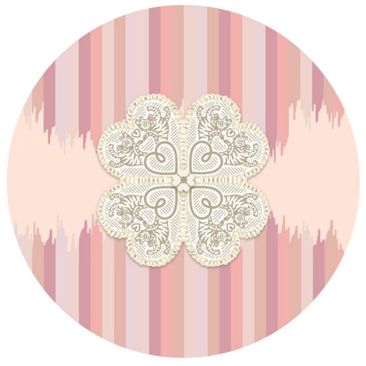 White Couch Design x Tigre de Tartán Mahjong Mat — Artwork by Luisa Rangel de Alba **ROUND**
