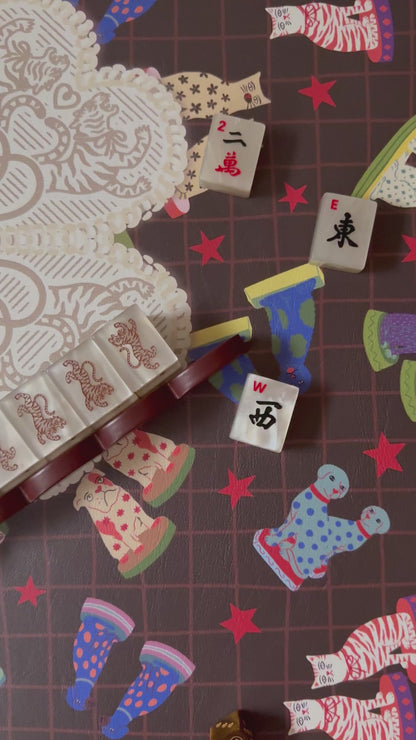 Mantel Mates mahjong mat by Tigre de Tartán