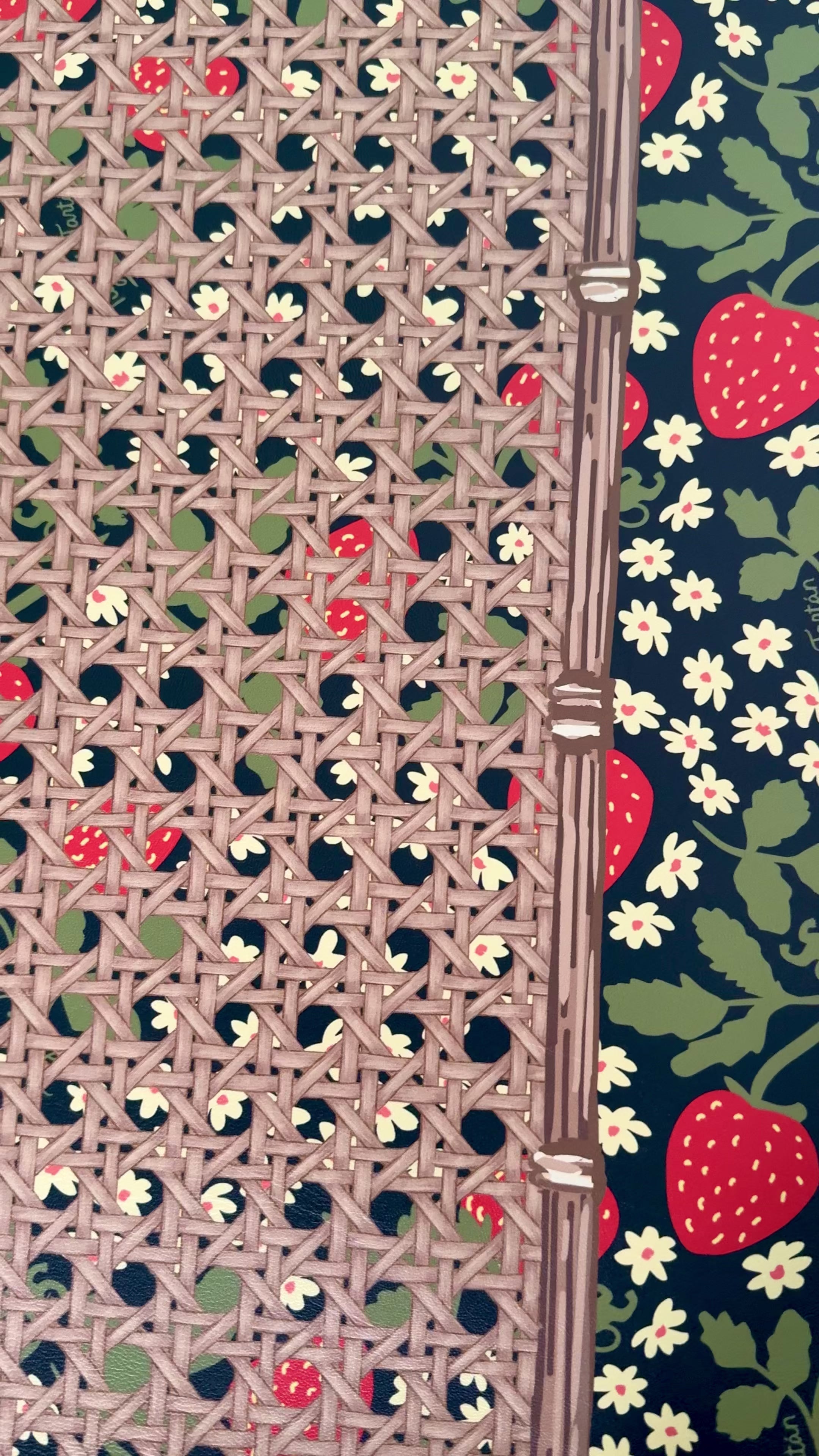 Mahjong Gaming Mat, STRAWBERRY ** RULES EDITION*** – Tigre de Tartán