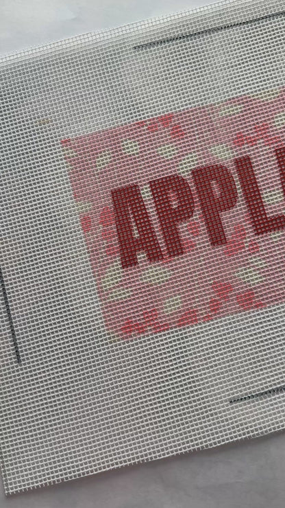 APPLAUSE Needlepoint Canvas – Printed 14 Mesh HEARTS ON THE VINE