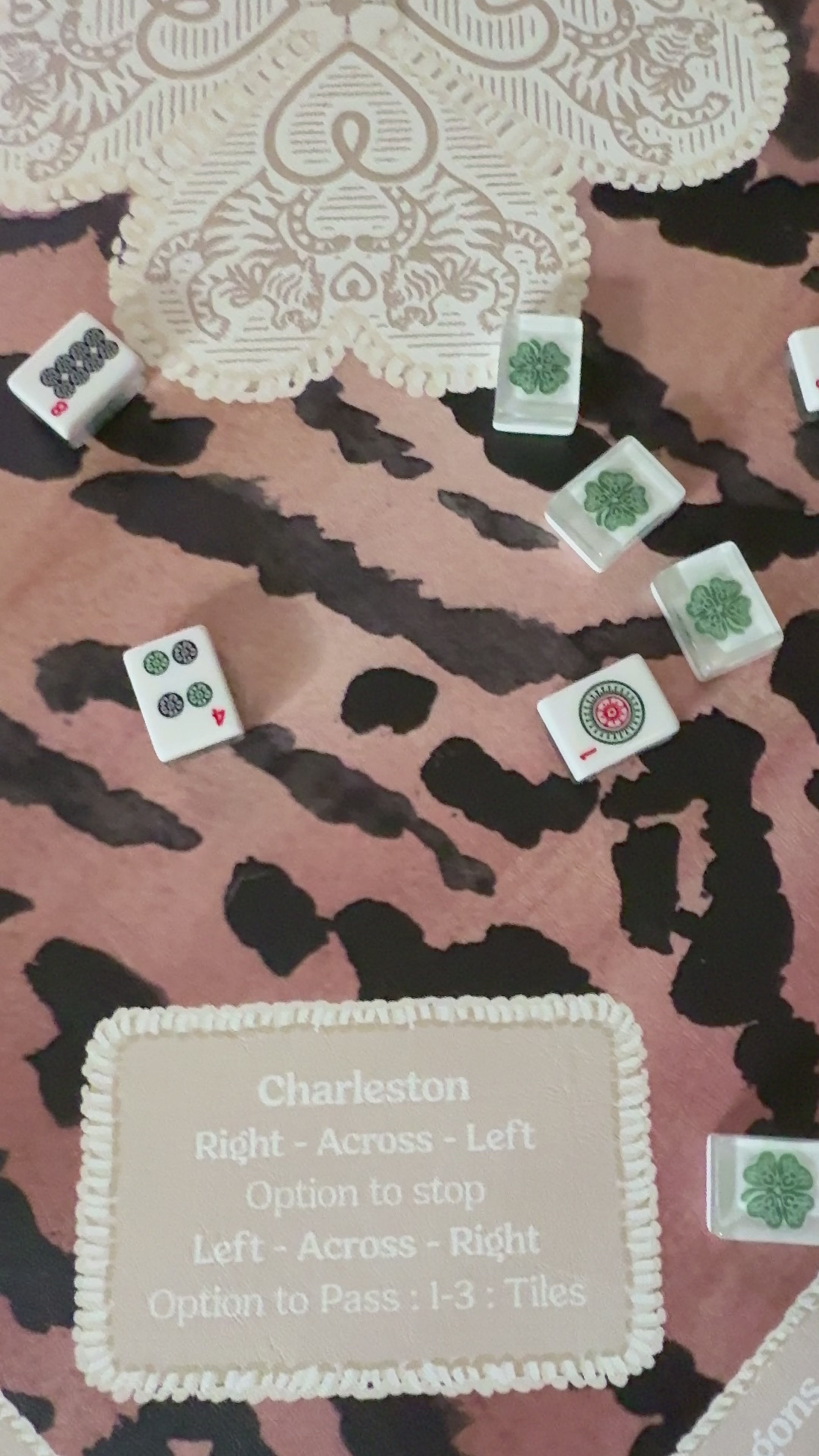 Mahjong Gaming Mat, EL TIGRE ** RULES EDITION*** – Tigre de Tartán